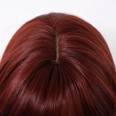 Synthetic Wine Red Extra Long Curly 26