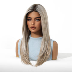 MONO Blonde with Dark Roots Long Straight 20