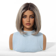 MONO Silvery Blonde Short Bob 10