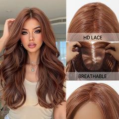 MONO Red Brown Long Wavy 20