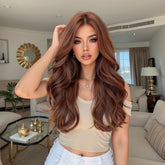 MONO Red Brown Long Wavy 20