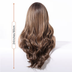 LaceFront Brown & Gold Long Curly 24