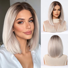LaceFront Blonde Medium Bob 12