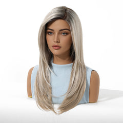 MONO Blonde with Dark Roots Long Straight 20