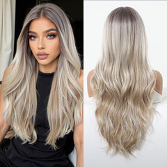 LaceFront Brown Top to Blonde End Extra Long Curly 26