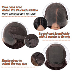 LaceFront Brown with Dark Roots Extra Long Curly 30