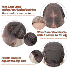 LaceFront Platinum Blonde Extra Long Wavy 30