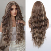 LaceFront Brown & Blonde Extra Long Wavy 30