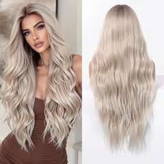 LaceFront Platinum Blonde Extra Long Curly 30