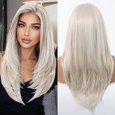 LaceFront Silvery Blonde Long Curly 22