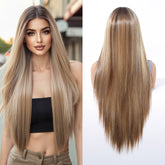 LaceFront Brown & Gold Extra Long Straight 30