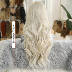 LaceFront White Long Curly 28