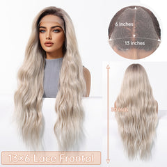 LaceFront Platinum Blonde Extra Long Curly 30