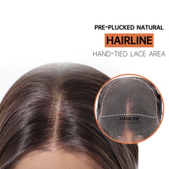 LaceFront Silvery & Brown Extra Long Curly 26