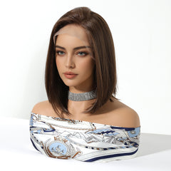 LaceFront Brown Medium Bob 12