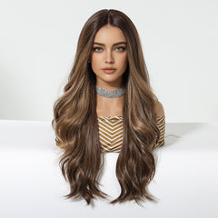 LaceFront Brown Extra Long Curly 26