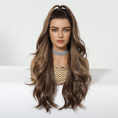 LaceFront Brown Extra Long Curly 26