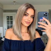 LaceFront Blonde Medium Straight 16