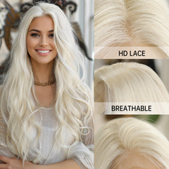 LaceFront White Long Curly 28