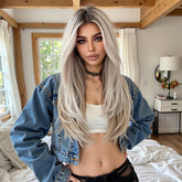 MONO Blonde with Dark Roots Long Straight 20