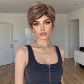 MONO Light Brown Short Curly 8