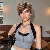 MONO Golden & Brown Short Curly 8