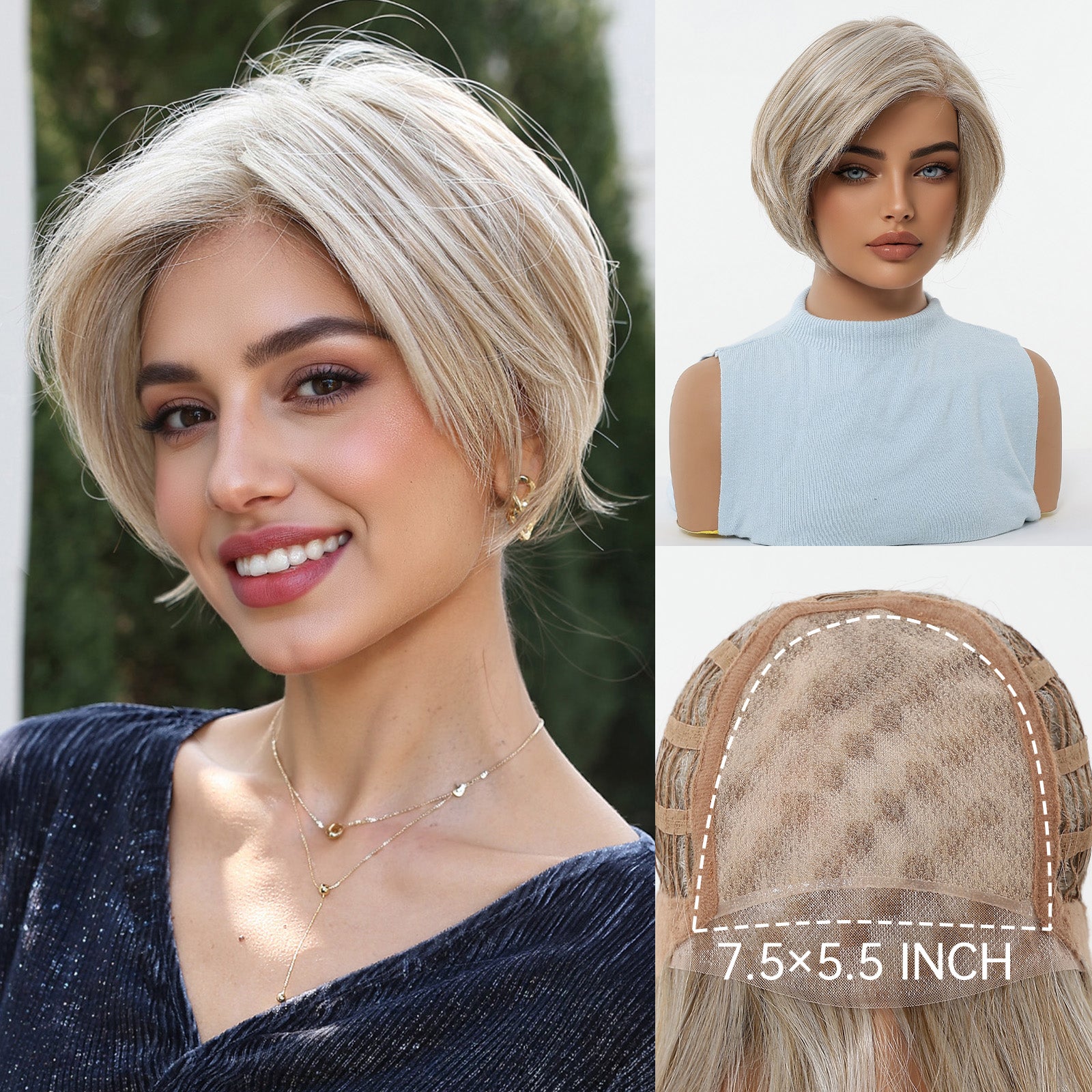 MONO Blonde Medium Bob Straight 8