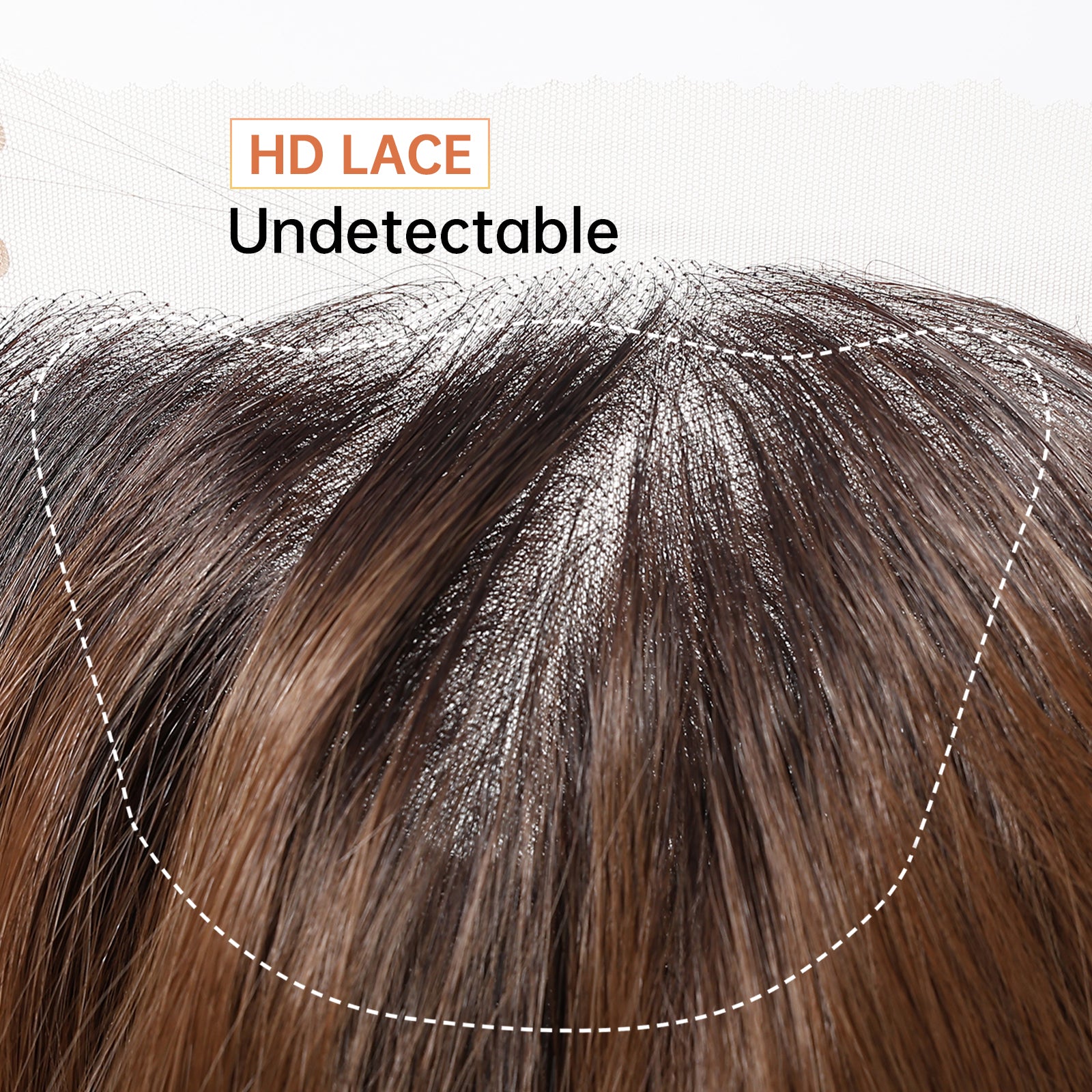 LaceFront Light Brown with Dark Roots Long Wavy 24