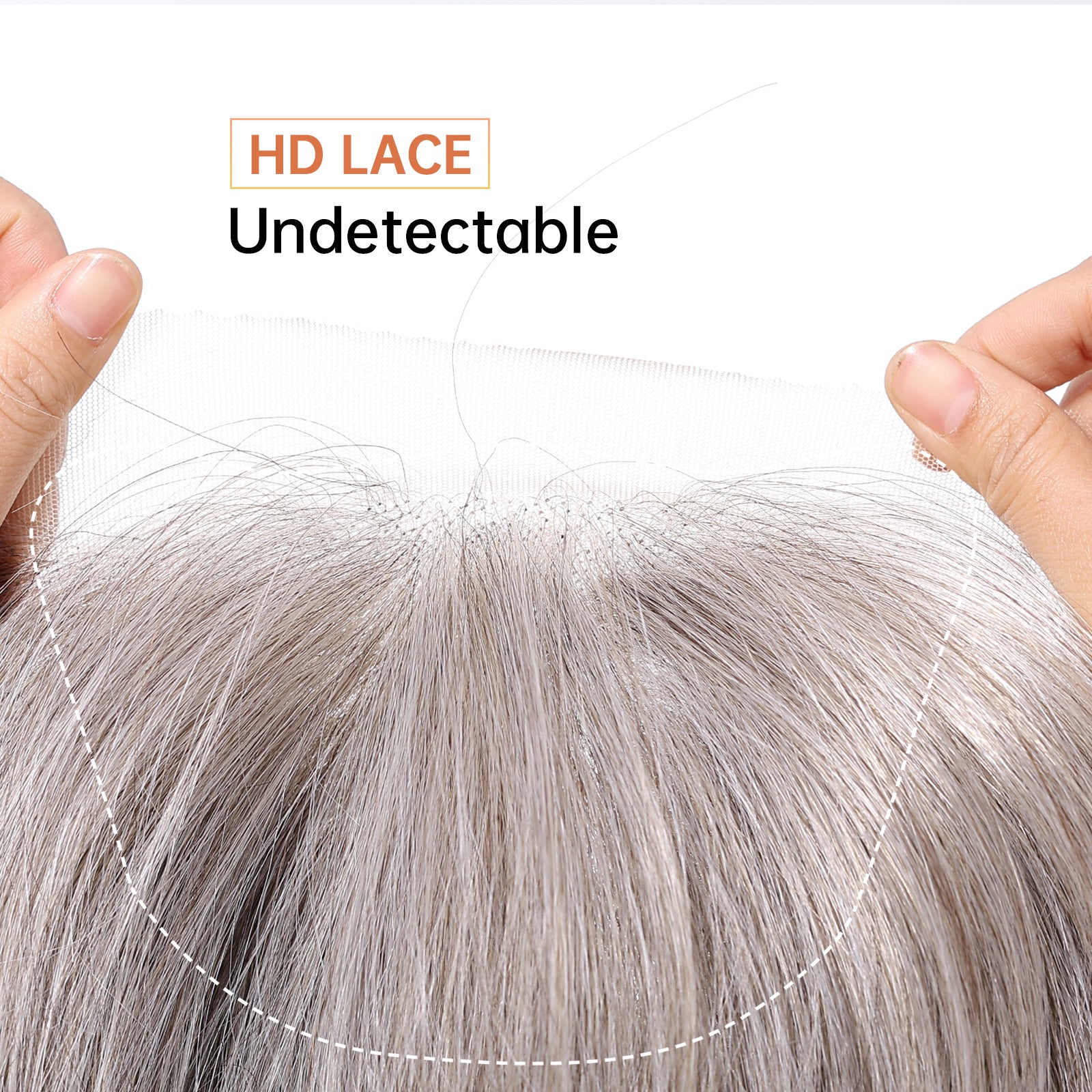 LaceFront Grey Long Straight 22