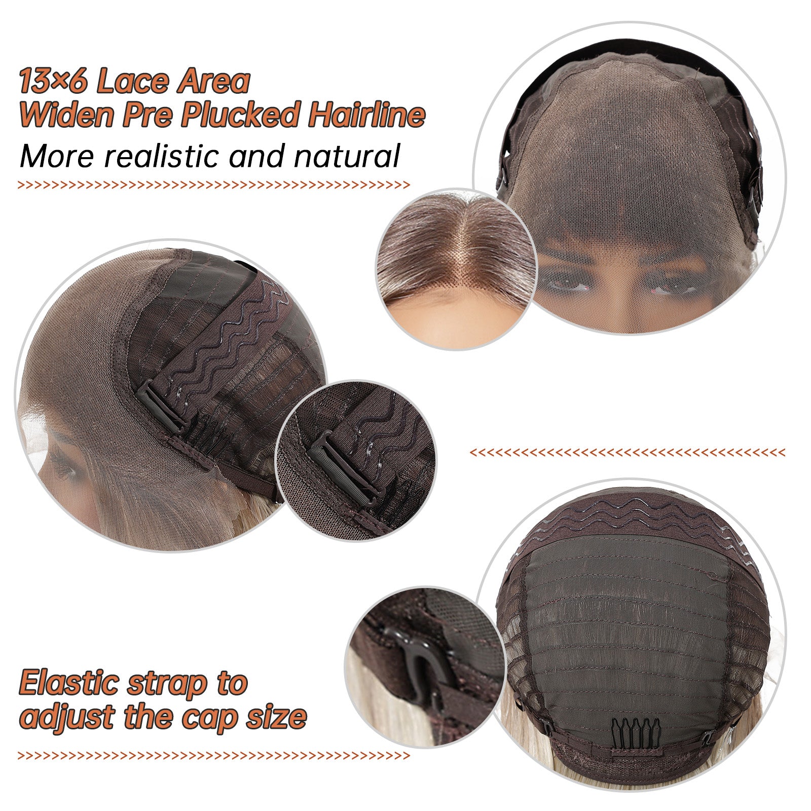 LaceFront Blonde with Brown Root Long Wavy 24