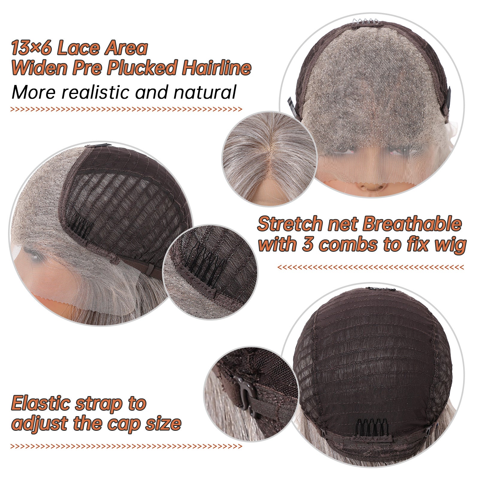 LaceFront Grey Long Straight 22