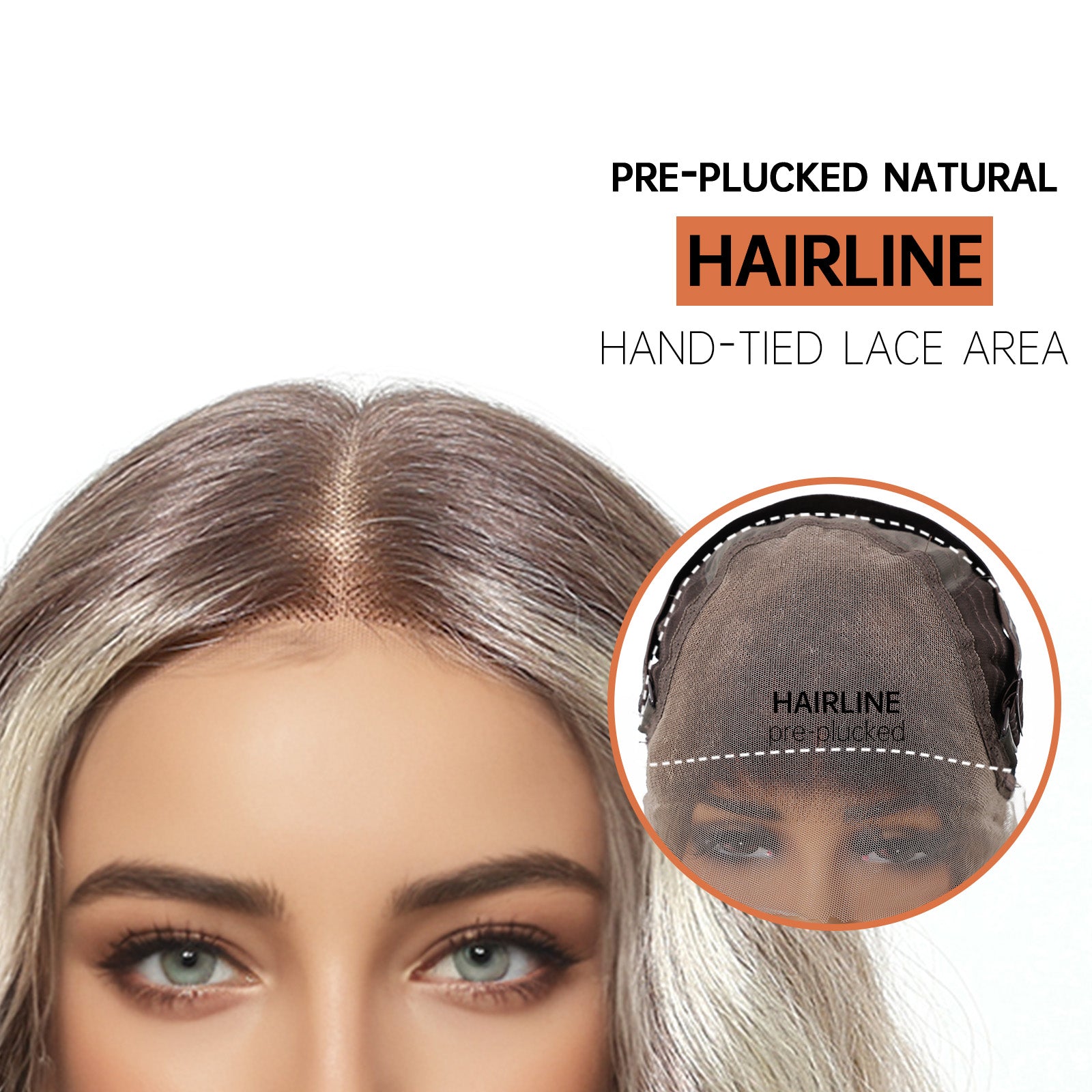 LaceFront Blonde with Brown Root Long Wavy 24