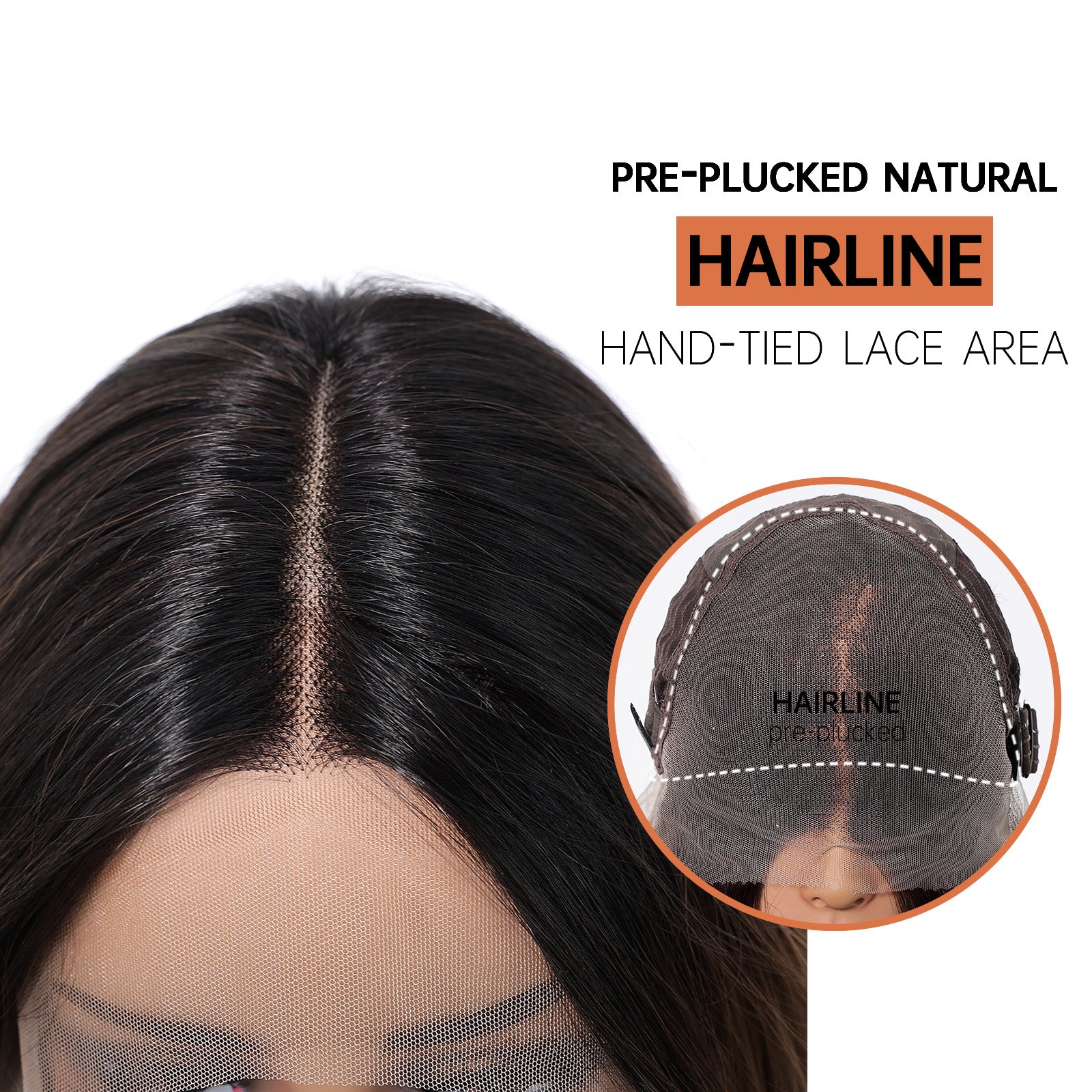 LaceFront Brown with Dark Roots Extra Long Curly 30