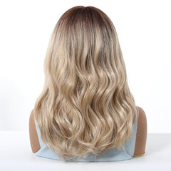 MONO Blonde(Brown at top) Long Curly 16
