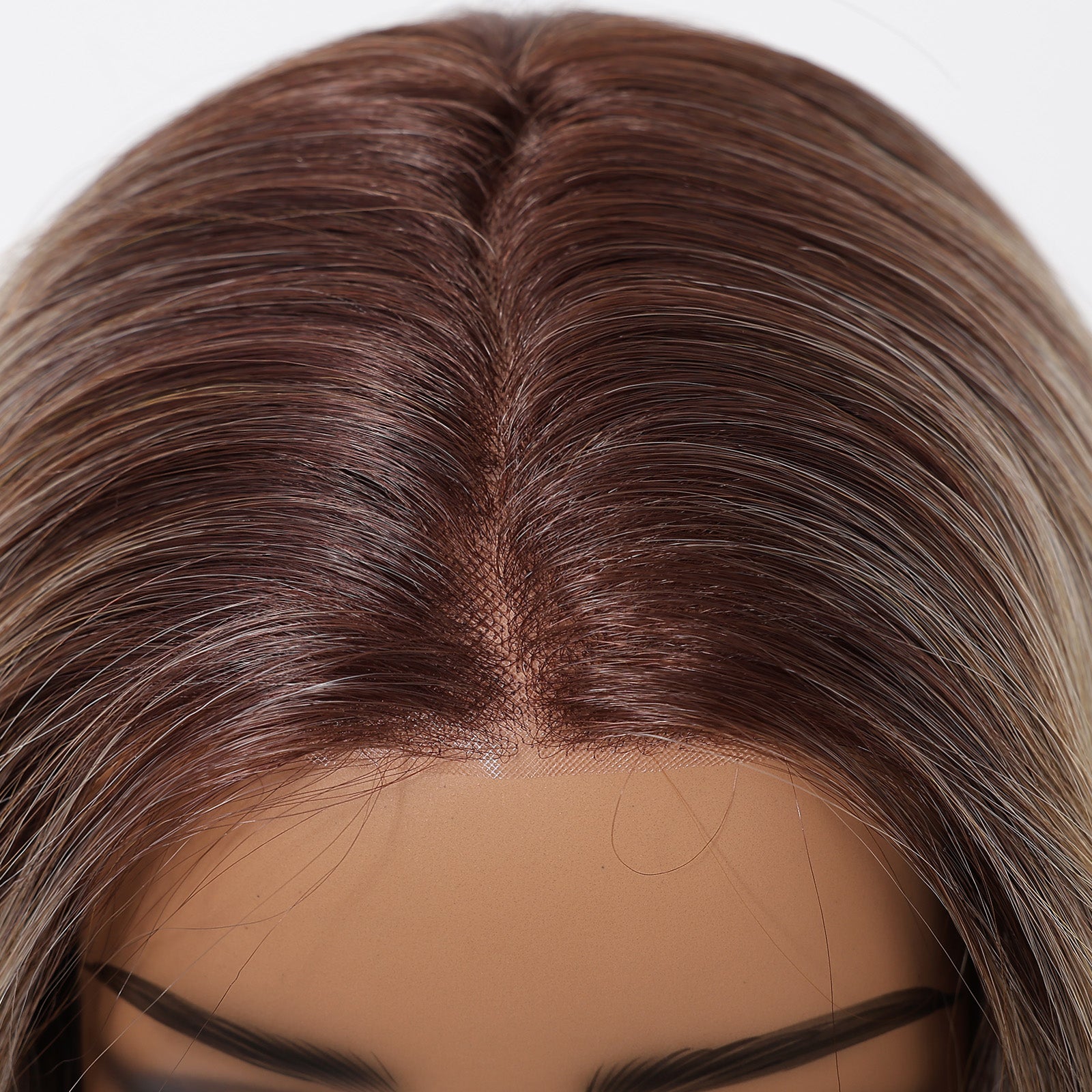 MONO Wine Red Roots to Blonde Long Curly 16