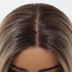 MONO Brown Roots to Blonde  Long Curly 22