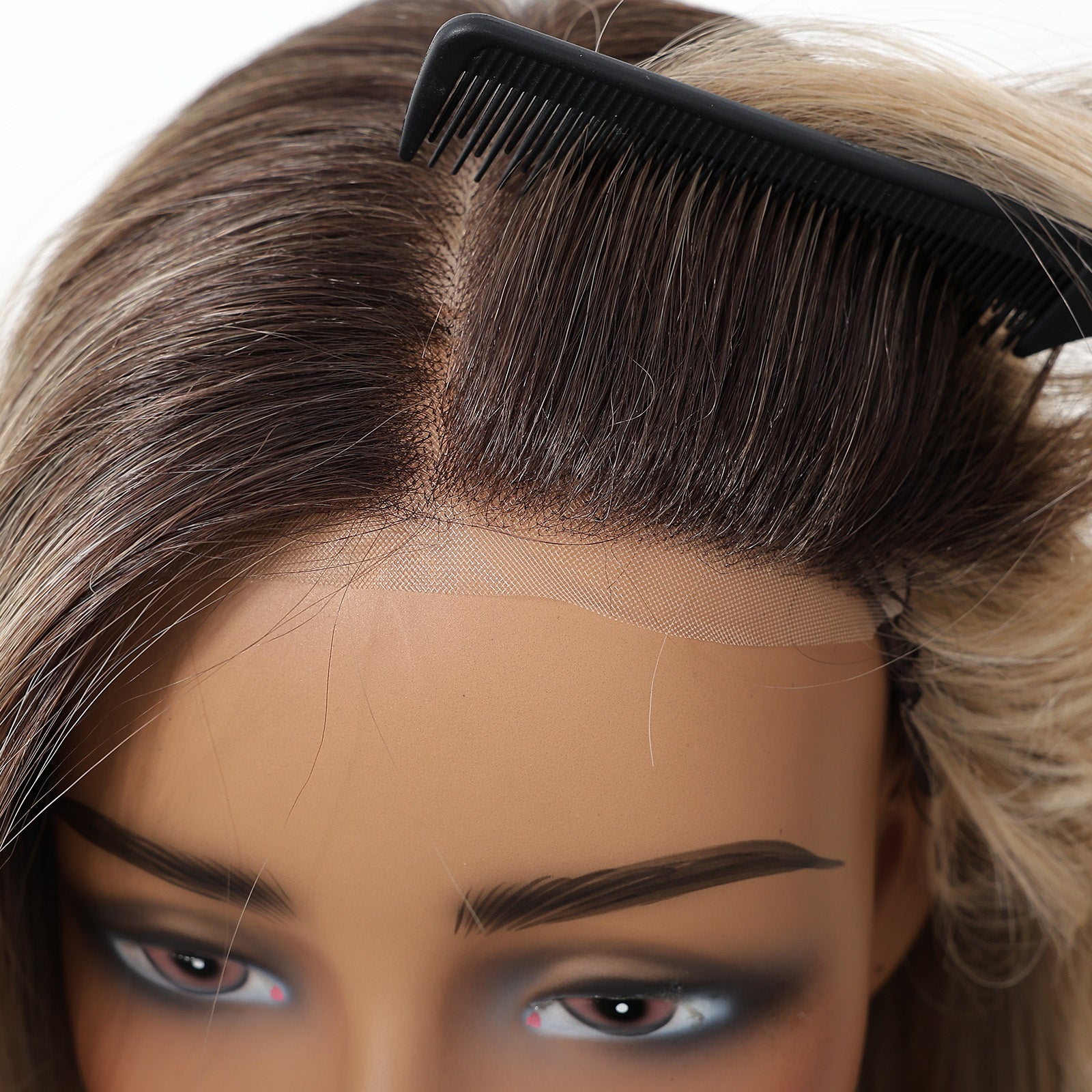 MONO Brown Roots to Blonde  Long Curly 22