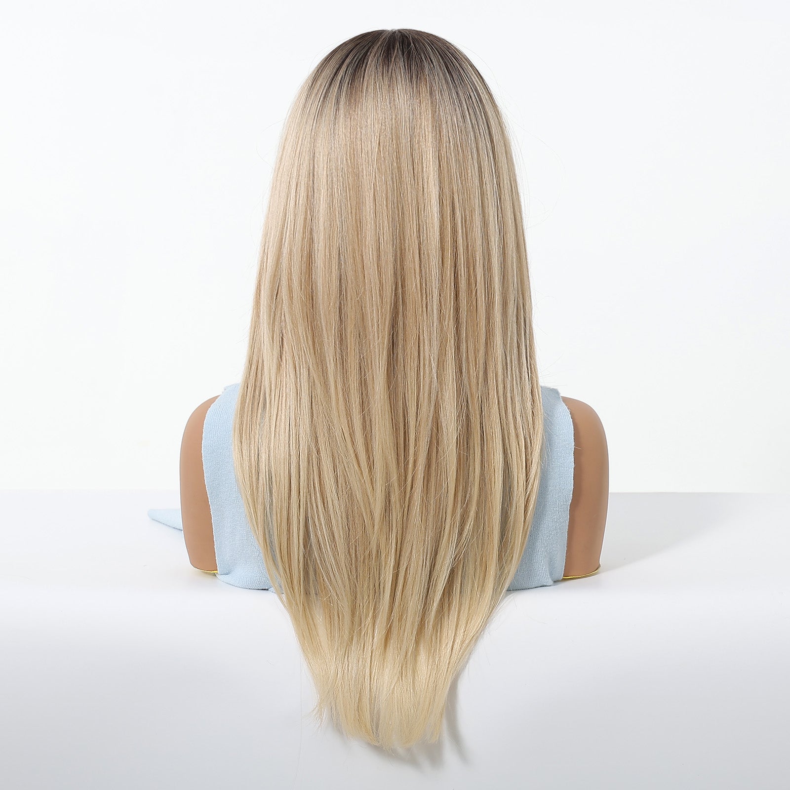 MONO Brown Roots to Blonde  Long Curly 22