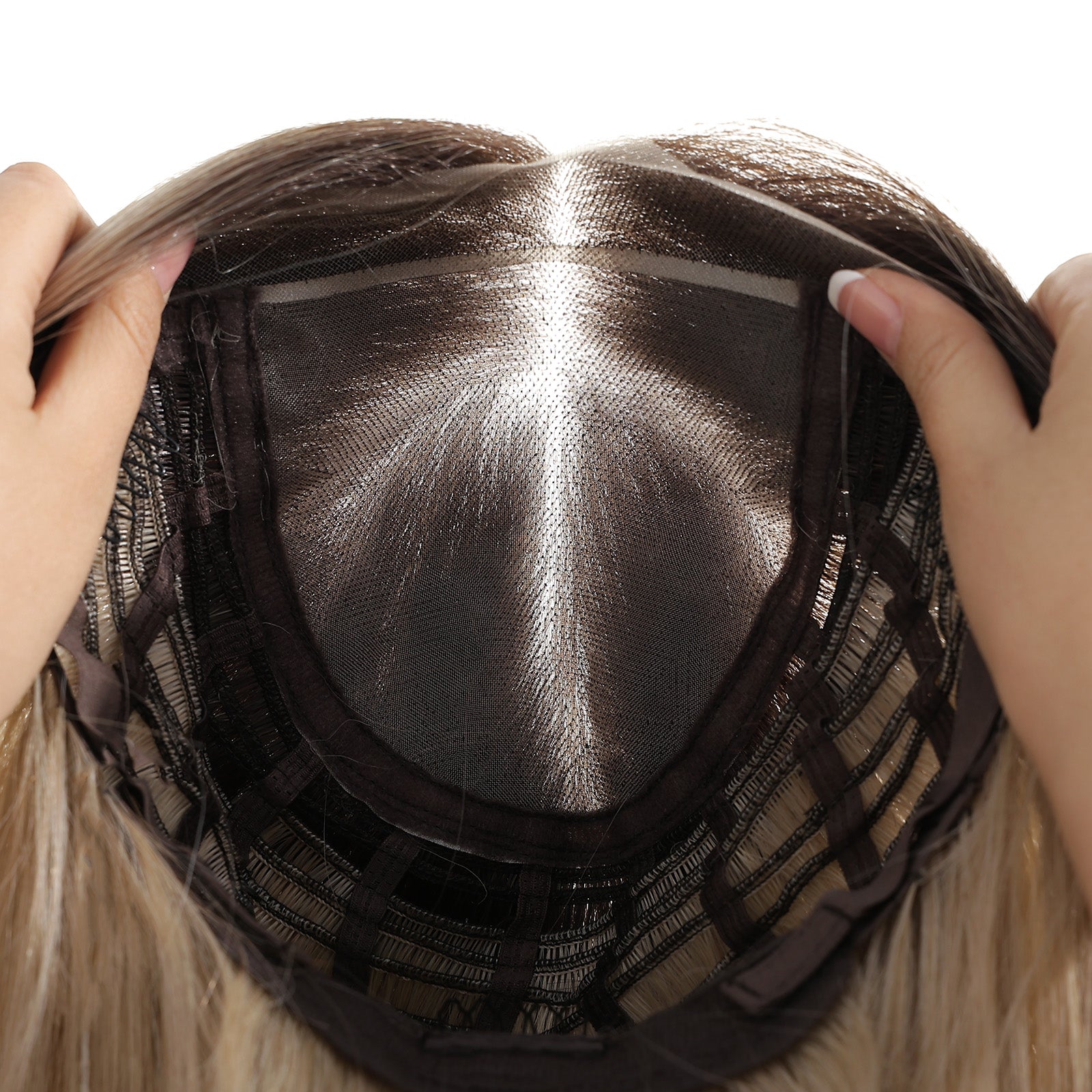 MONO Brown Roots to Blonde  Long Curly 22