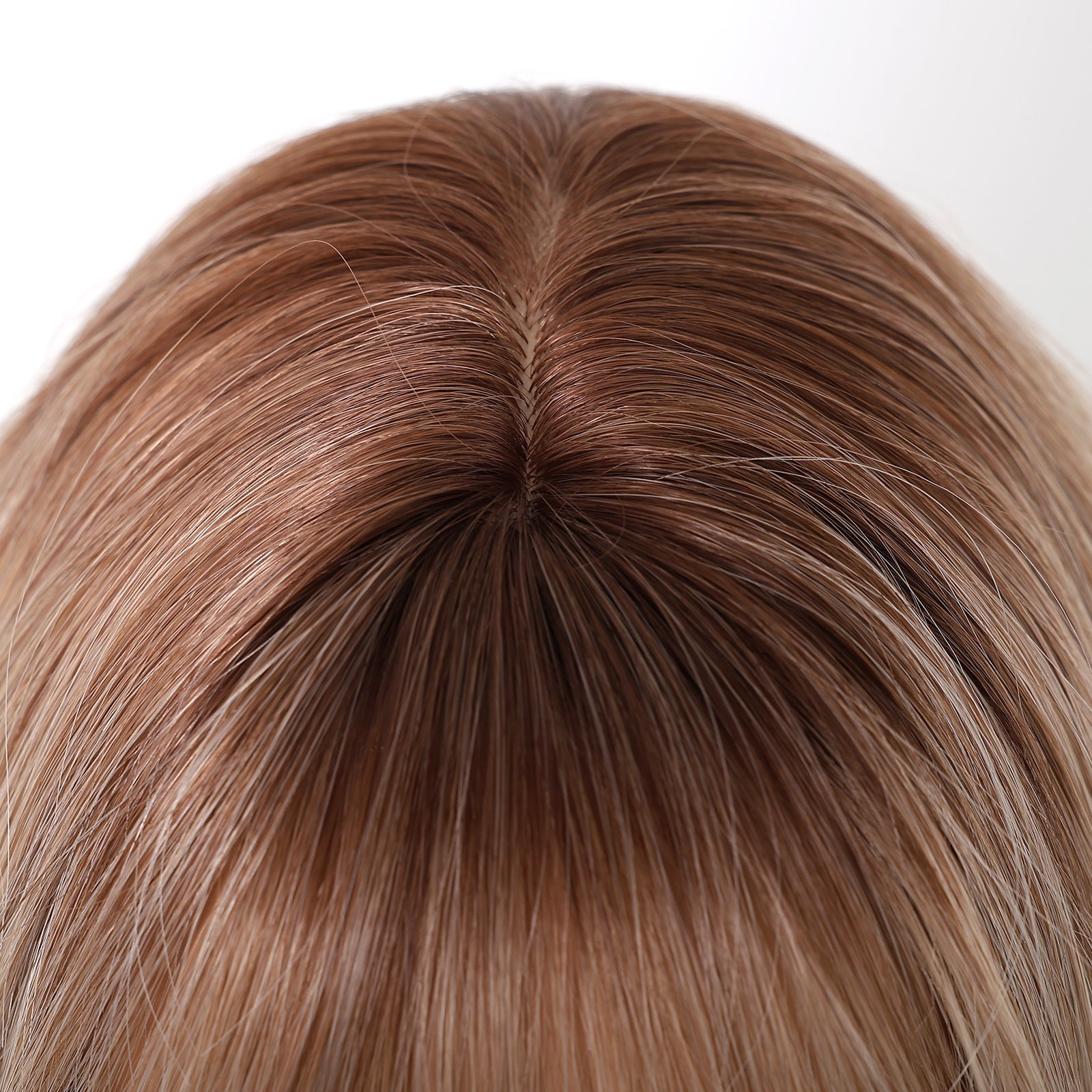 Synthetic Light Blonde with Brown Top and End Extra Long Wavy  26